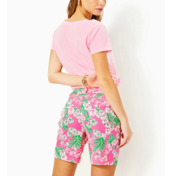 Lilly Pulitzer Gretchen High Rise Short Roxie Pink Worth A Look Size 4 - Picture 1 of 15